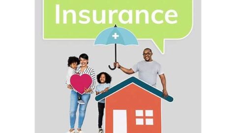 Happy family safe and protected by home insurance