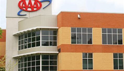Exterior view of an AAA insurance office